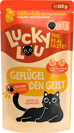 Nassfutter Katze mit Geflügel "Geflügel den Geist", 125 g