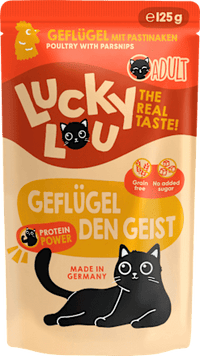Nassfutter Katze mit Geflügel "Geflügel den Geist", 125 g