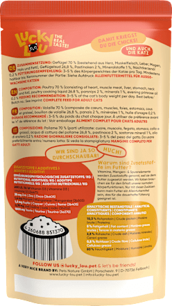 Nat kattenvoer met gevogelte "Poultry the Spirit", 125 g