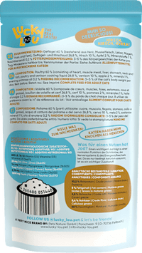 Nat kattenvoer met gevogelte &amp; hert "het tophert", 125 g