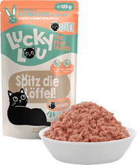 Nat kattenvoer met gevogelte &amp; konijn "Spitz die Löffel", 125 g