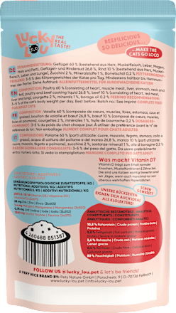 Nat kattenvoer met gevogelte en rundvlees "beef me up", 125 g