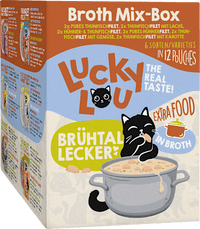 Nat kattenvoer Tonijn &amp; Kip in Bouillon, Bouillonmix Box, Multipack (12 x 70 g), 840 g