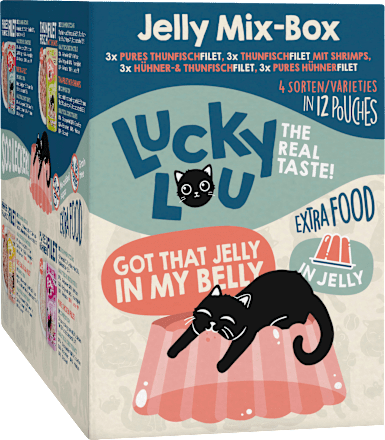 Natvoer voor katten Tonijn &amp; Kip Gelei Mix Doos, Multipack (12x70 g), 840 g