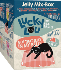 Natvoer voor katten Tonijn &amp; Kip Gelei Mix Doos, Multipack (12x70 g), 840 g
