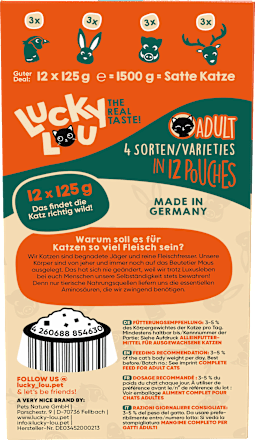 Nassfutter Katze Wild-Mix Multipack (12x125 g), 1,5 kg