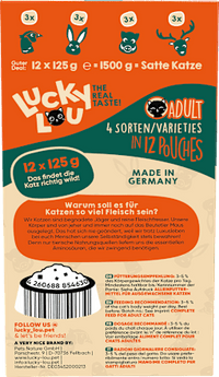 Nassfutter Katze Wild-Mix Multipack (12x125 g), 1,5 kg