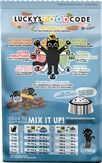 Droogvoer voor katten gevogelte &amp; zalm "een dosis vitamine zee!", volwassen, 750 g