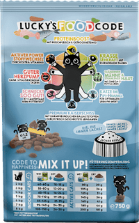 Droogvoer voor katten gevogelte &amp; zalm "een dosis vitamine zee!", volwassen, 750 g