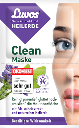 Gesichtsmaske Clean (2 x 7,5 ml), 15 ml Luvos Heilerde