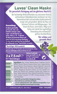 Gesichtsmaske Clean (2 x 7,5 ml), 15 ml Luvos Heilerde
