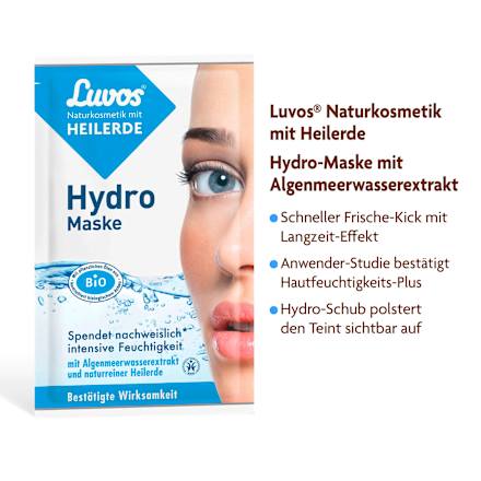 Gesichtsmaske Hydro, 15 ml Luvos Heilerde
