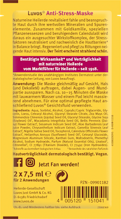 Helende klei anti-stress gezichtsmaskers, 15 ml