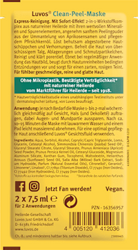 Gezichtsmaskers Helende Klei Clean-Peel, 15 ml