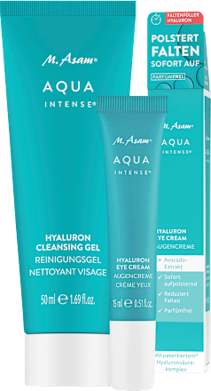 Gezichtsverzorgingsset Aqua Intense Hyaluron 2-delig, oogcrème + reinigingsgel, 1 stuk