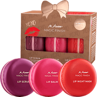 Lipverzorgingsset Macaron 3-delig Intensieve Lipverzorging Kiss Edition, 1 stuk