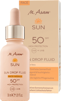 Sonnenfluid Gesicht sun drops LSF 50 + beach pillow bag, 1 St M. Asam