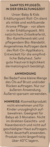 Erkältungszeit Roll-on Baby & Kind, 10 ml