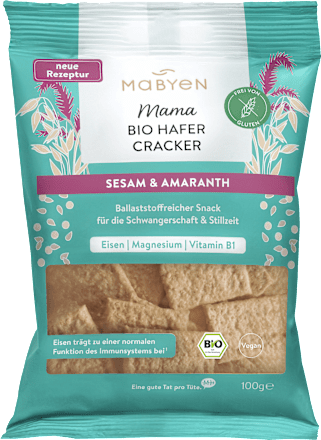 Hafer Cracker Sesam & Amaranth Mama, 100 g