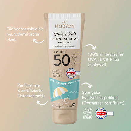 Sonnencreme Baby & Kids sensitiv LSF 50, 100 ml