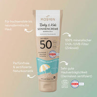 Sonnencreme Baby & Kids sensitiv LSF 50, 100 ml