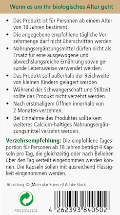 Lonjevity 1 Zellschutz Kapseln 120 St, 67,5 g