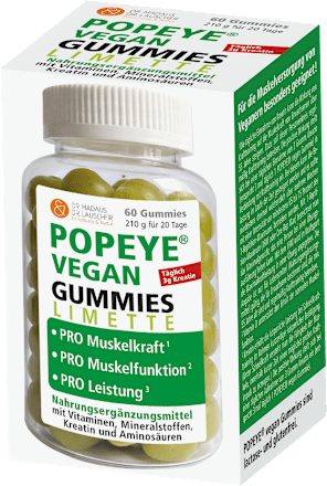 Popeye vegan Limette Gummies 60 St, 210 g
