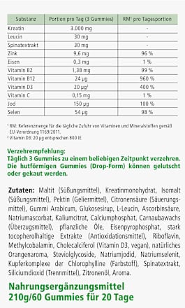 Popeye vegan Limette Gummies 60 St, 210 g