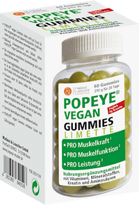 Popeye vegan Limette Gummies 60 St, 210 g