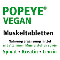 Popeye vegane Muskeltabletten 60 St, 106 g