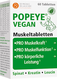Popeye vegane Muskeltabletten 60 St, 106 g