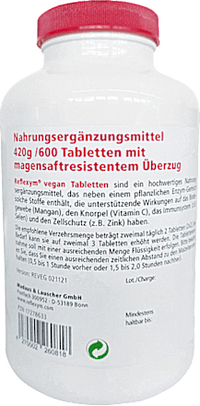 Reflexym tabletten vegan 600 stuks, 420 g