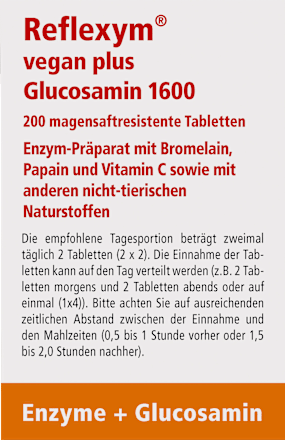 Reflexym vegan plus Glucosamin 1600, 200 St