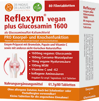 Reflexym vegan plus Glucosamin 1600, 80 St