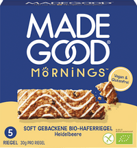 Mueslirepen, bosbessensmaak, zacht gebakken haverrepen (5 stuks), 150 g
