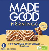 Mueslirepen, bosbessensmaak, zacht gebakken haverrepen (5 stuks), 150 g