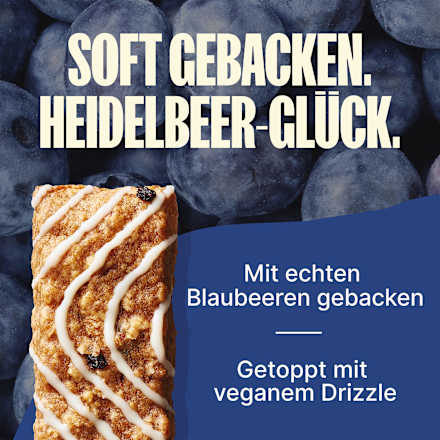 Müsliriegel, Blueberry Flavour, Soft Baked Oat Bars (5 Stück), 150 g