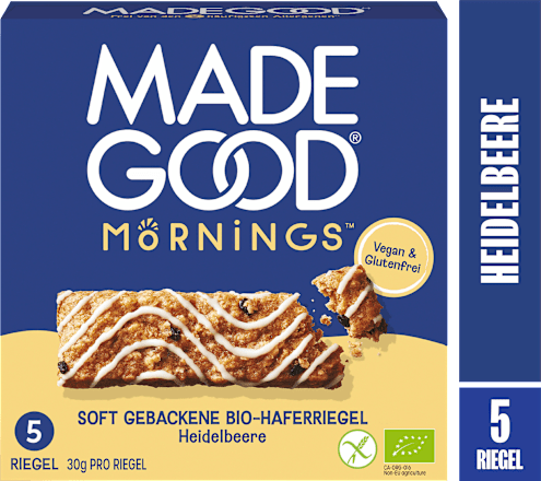 Müsliriegel, Blueberry Flavour, Soft Baked Oat Bars (5 Stück), 150 g