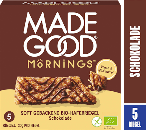 Müsliriegel, Chocolate Chip, Soft Baked Oat Bars (5 Stück), 150 g