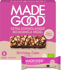Müsliriegel, Chocolate Drizzled, Granola Bars, Birthday Cake Flavour (5 Stück), 120 g