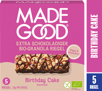 Müsliriegel, Chocolate Drizzled, Granola Bars, Birthday Cake Flavour (5 Stück), 120 g