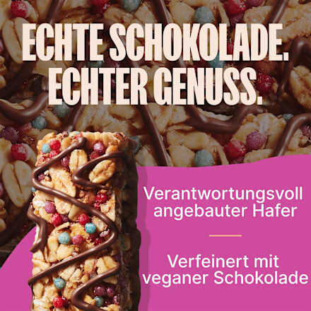 Müsliriegel, Chocolate Drizzled, Granola Bars, Birthday Cake Flavour (5 Stück), 120 g