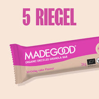Müsliriegel, Chocolate Drizzled, Granola Bars, Birthday Cake Flavour (5 Stück), 120 g