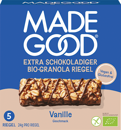 Mueslirepen, Chocolade Drizzled, Granola Repen, Vanillesmaak (5 stuks), 120 g