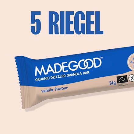 Müsliriegel, Chocolate Drizzled, Granola Bars, Vanilla Flavour (5 Stück), 120 g