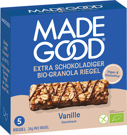 Mueslirepen, Chocolade Drizzled, Granola Repen, Vanillesmaak (5 stuks), 120 g