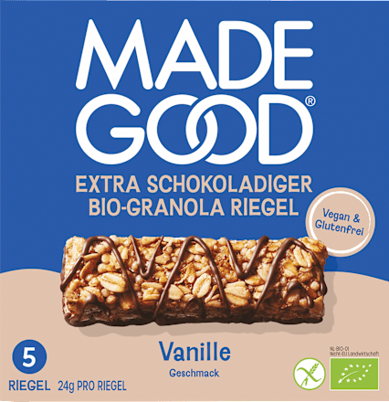 Mueslirepen, Chocolade Drizzled, Granola Repen, Vanillesmaak (5 stuks), 120 g