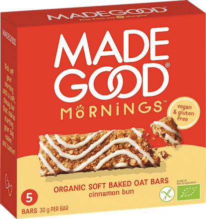 Müsliriegel, Cinnamon Bun, Soft Baked Oat Bars (5 Stück), 150 g