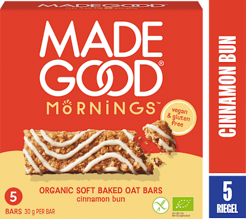Müsliriegel, Cinnamon Bun, Soft Baked Oat Bars (5 Stück), 150 g