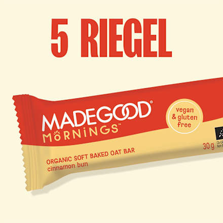 Müsliriegel, Cinnamon Bun, Soft Baked Oat Bars (5 Stück), 150 g